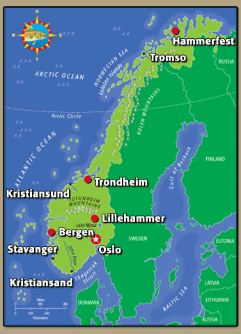 map2 Scandinavia Map Tourist Attractions