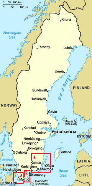 oland sweden map 1 Oland Sweden Map