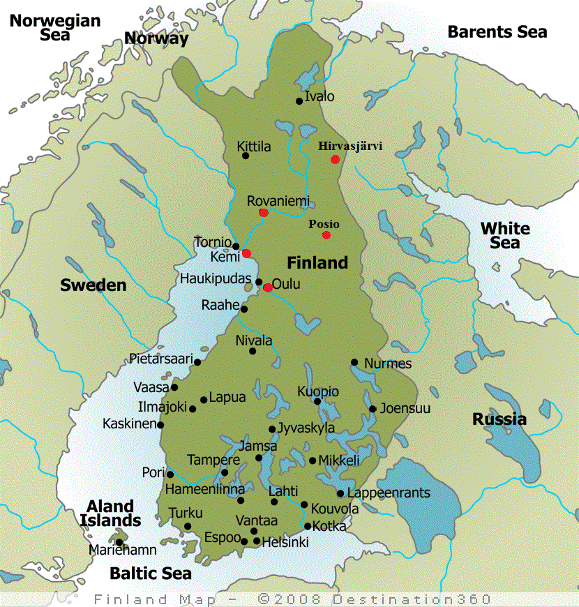 oulu uleaborg finland map 5 Oulu Uleaborg Finland Map