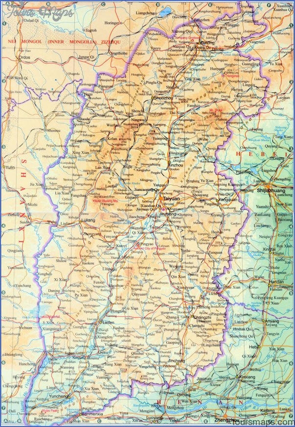 shanxi map 13 Shanxi Map