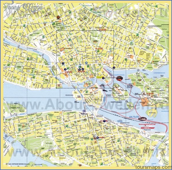 stockholm map big Stockholm Map Tourist Attractions