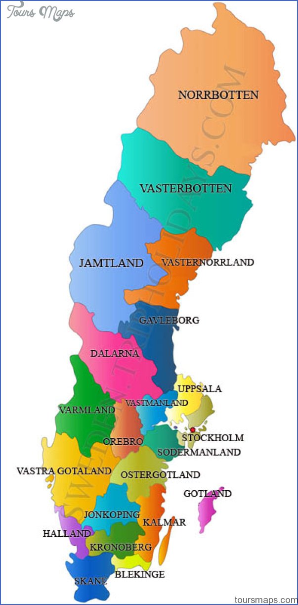sweden map 3 Sweden Map Tourist Attractions
