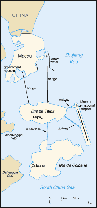 taipa and coloane map 17 Taipa and Coloane Map