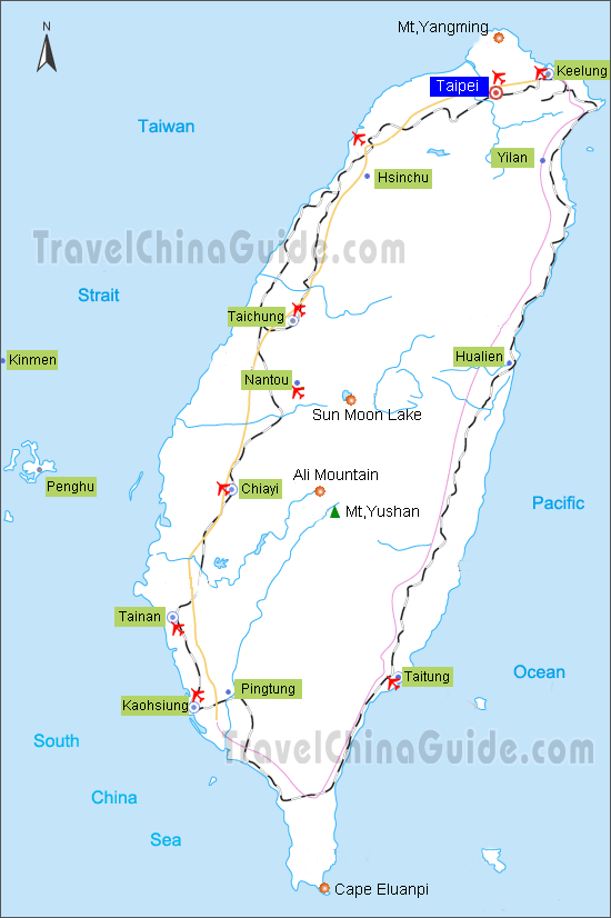 taiwan map tourist attractions 13 Taiwan Map Tourist Attractions