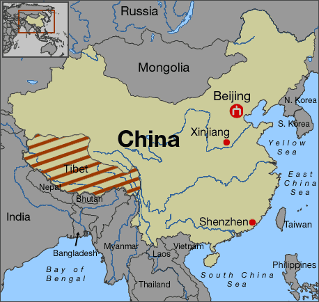 tibet map china tibet Tibet Map