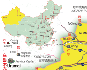 xinjiang r1 c1 Xinjiang Map