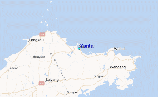 yantai map 6 Yantai  Map