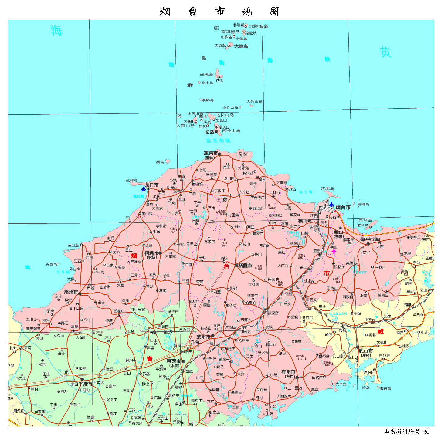 yantai map 9 Yantai  Map