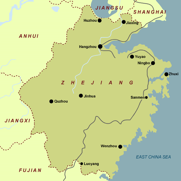 zhejiang map 10 Zhejiang Map
