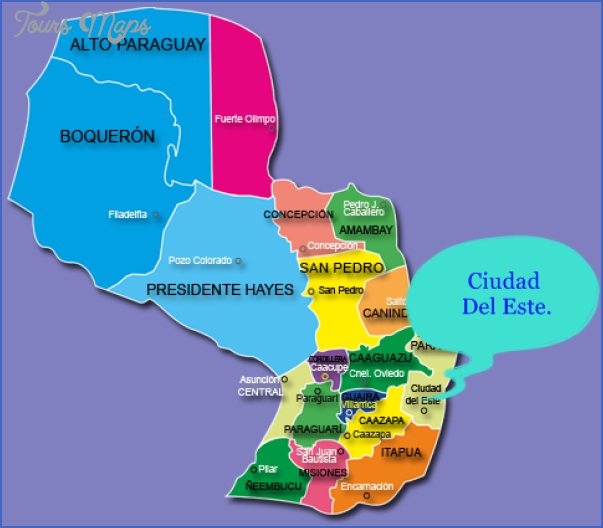 Ciudad Del Este Map Toursmaps Com