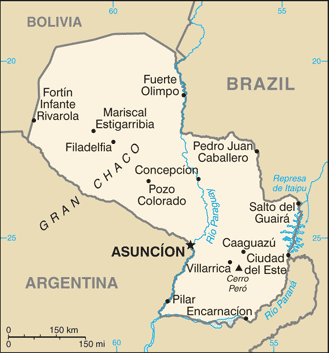 encarnacion map paraguay 13 Encarnacion Map Paraguay