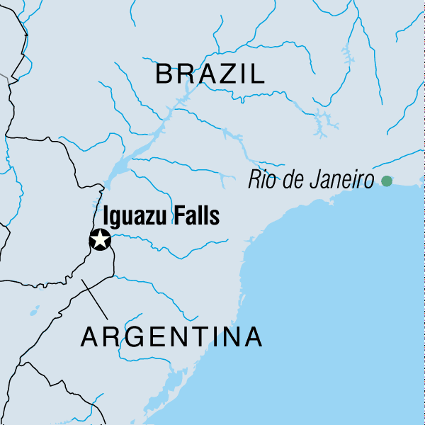 iguacu falls map 10 Iguaçu Falls Map