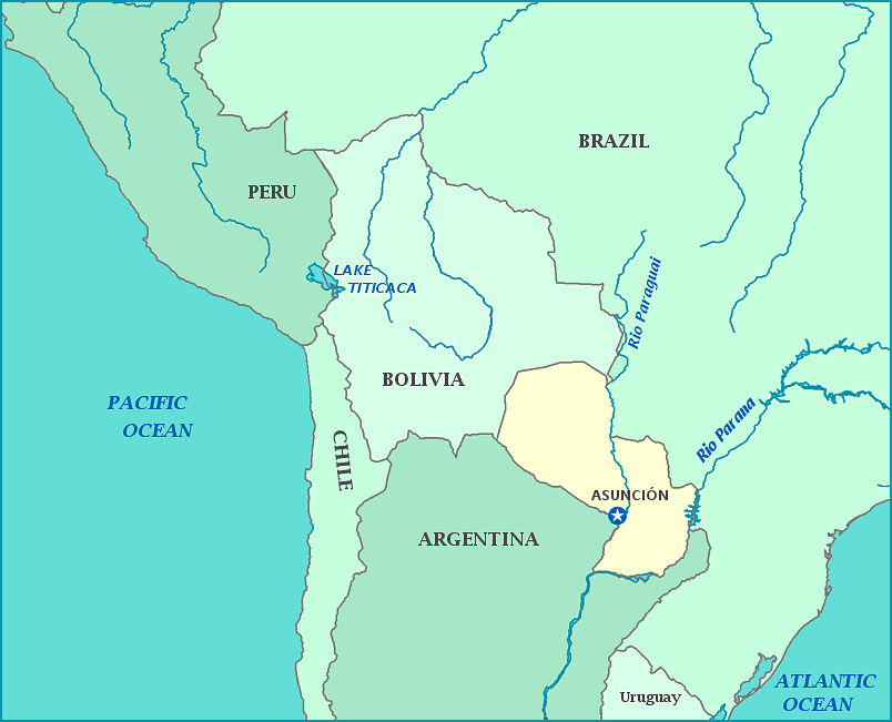 map of paraguay Paraguay Maps & GPS