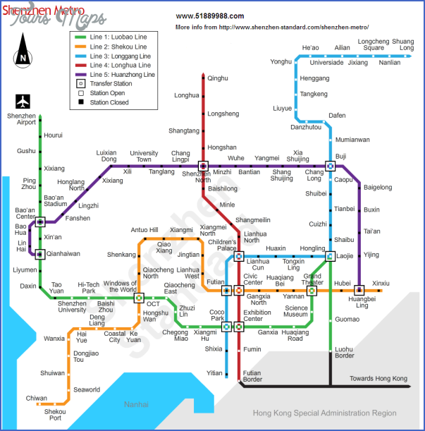 shenzhen metro rail map 7 SHENZHEN METRO RAIL MAP