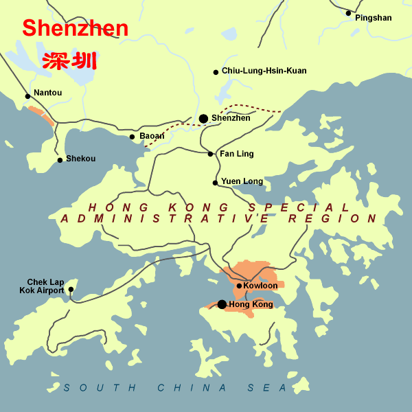 shenzhen province map 8 SHENZHEN PROVINCE MAP