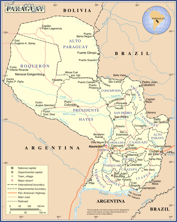 un paraguay Paraguay Maps & GPS