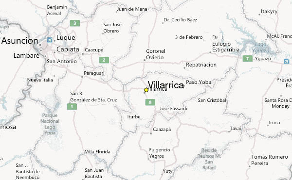 villarrica map paraguay 19 Villarrica Map Paraguay