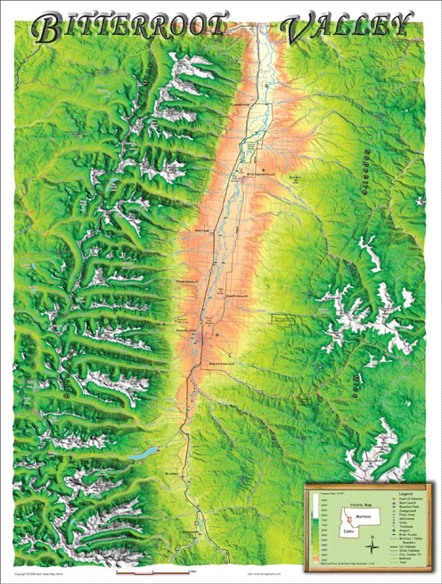 bitterroot valley map 6 Bitterroot Valley Map