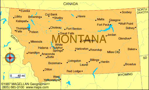 map of montana with cities 6 MAP OF MONTANA WITH CITIES