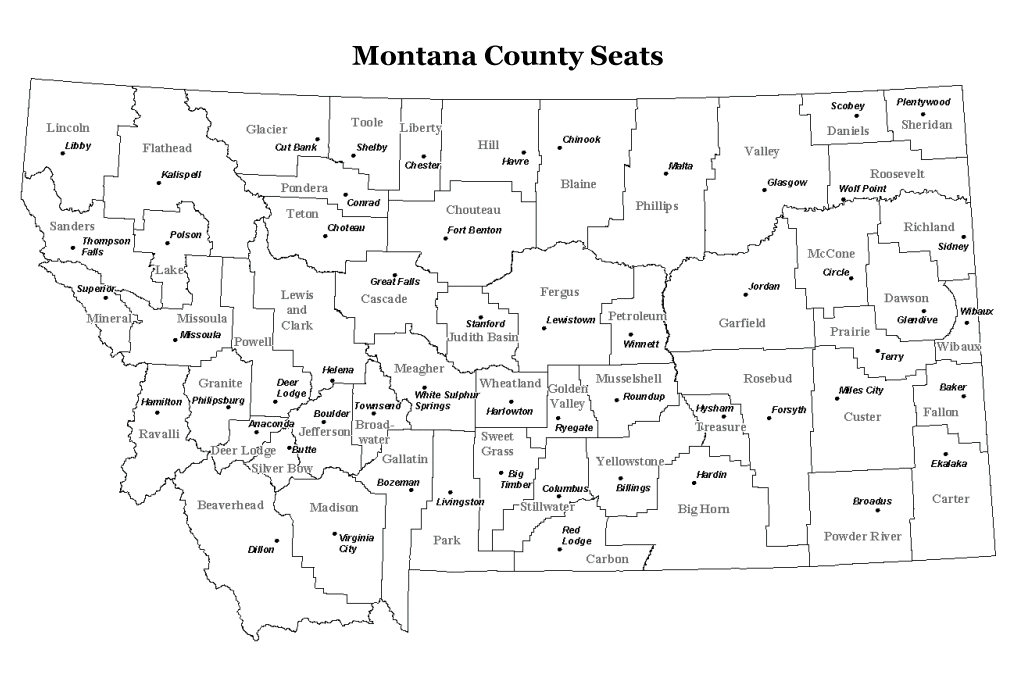 map of montana with counties and cities 7 MAP OF MONTANA WITH COUNTIES AND CITIES