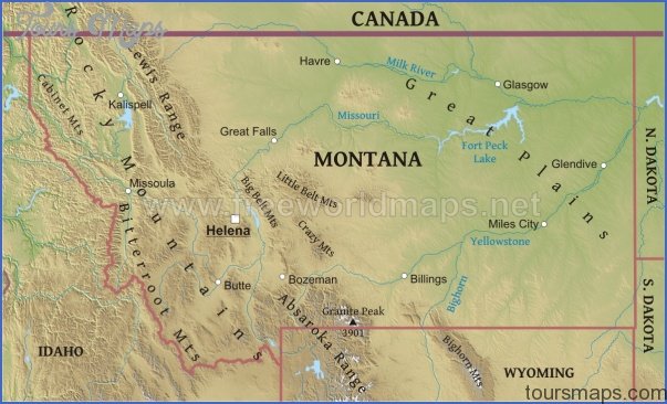 montana map Montana Map