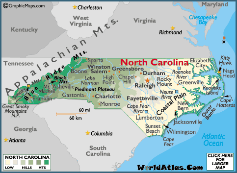 north carolina map 0 NORTH CAROLINA MAP