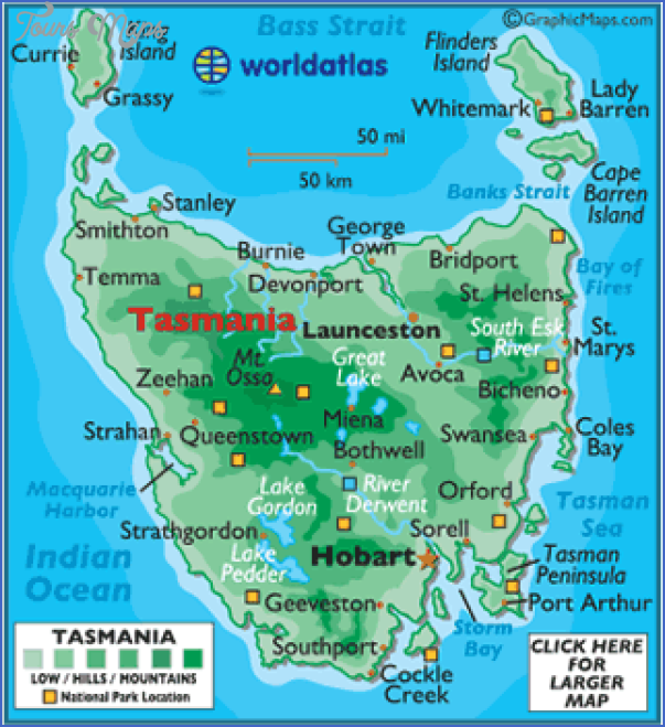 tasmania map 4 Tasmania Map