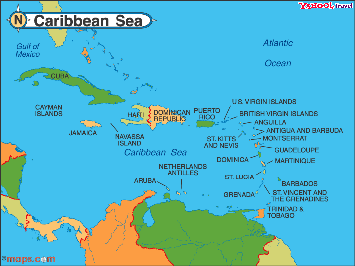 barbados map 1 Barbados Map