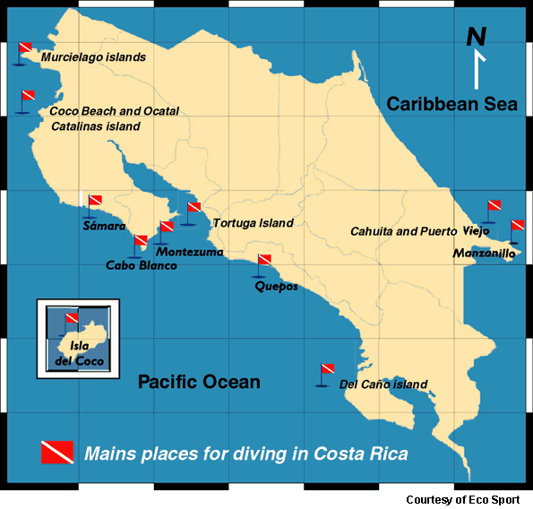 costa rica map 6 Costa Rica Map