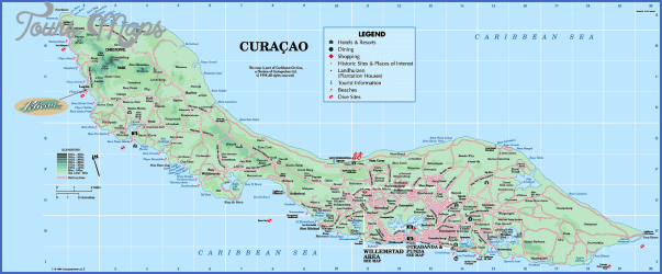 Curaçao Map - ToursMaps.com