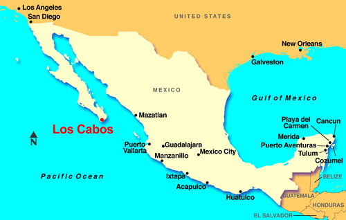 los cabos map 0 Los Cabos Map