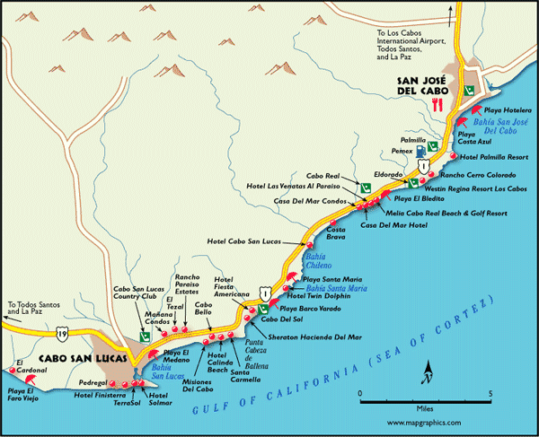 los cabos map 26 Los Cabos Map