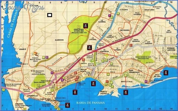 Panama City Map - ToursMaps.com