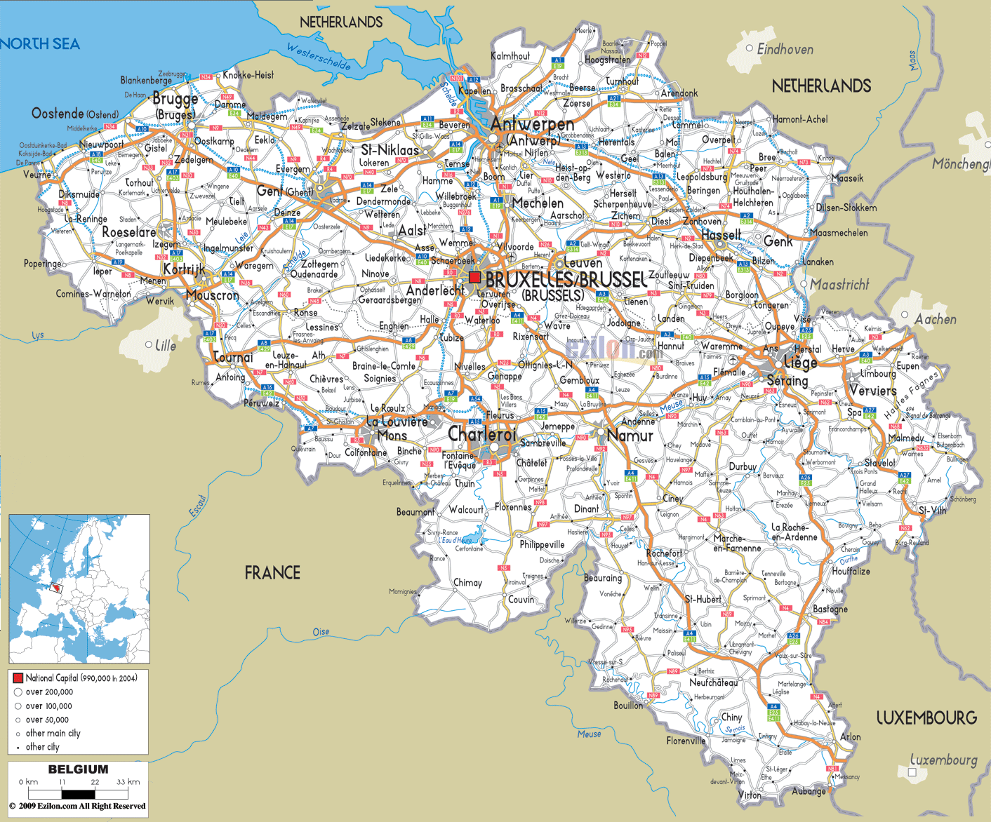 belgium map 10 Belgium Map
