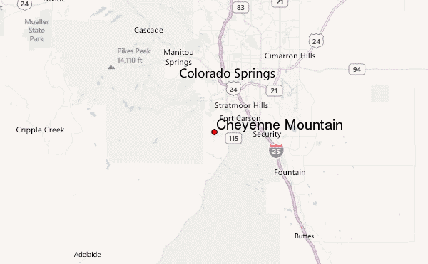 cheyenne mountain colorado map 8 Cheyenne Mountain Colorado Map
