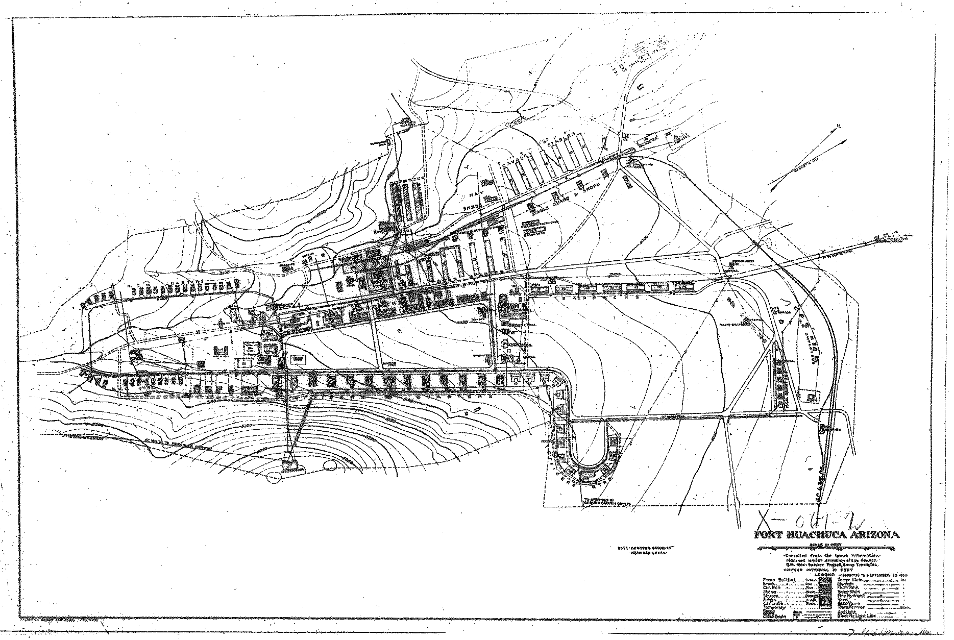 Fort Huachuca, Huachuca City Map