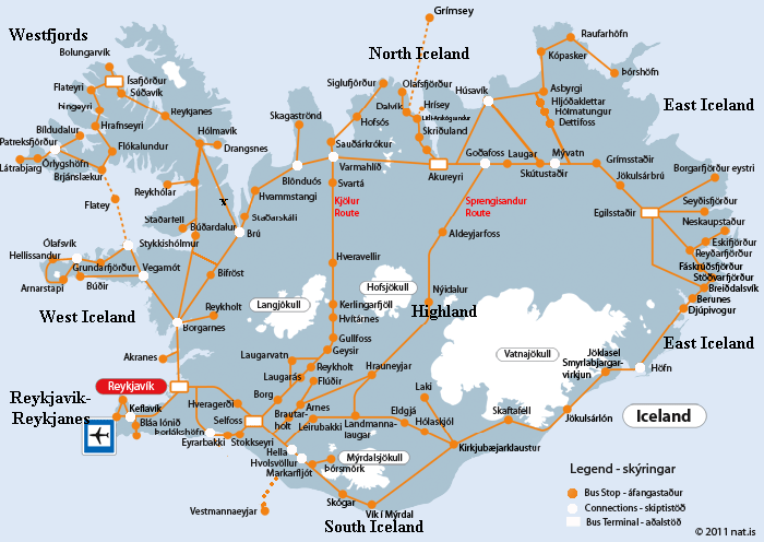 iceland map 6 Iceland Map