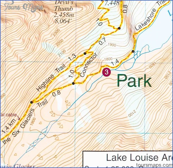 lake louise map canada 2 Lake Louise Map Canada