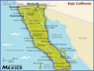 Maps Of Baja California Mexico - Toursmaps.com