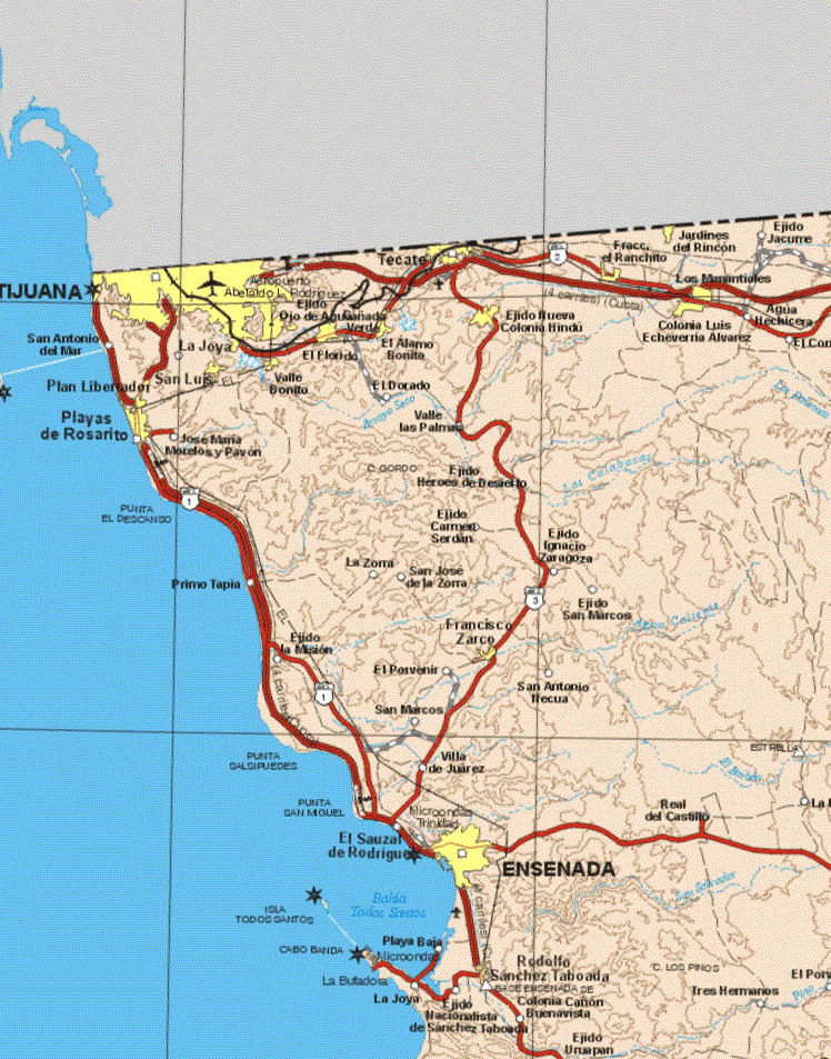maps of baja california mexico 4 Maps of Baja California Mexico