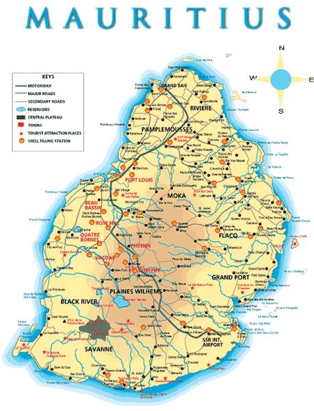 mauritius map 3 Mauritius Map