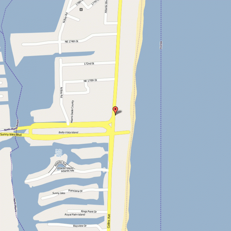 Sunny Isles Beach Map Florida