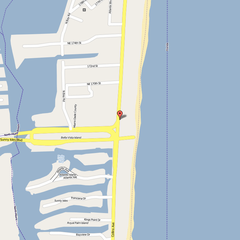 sunny isles beach map florida 2 Sunny Isles Beach Map Florida