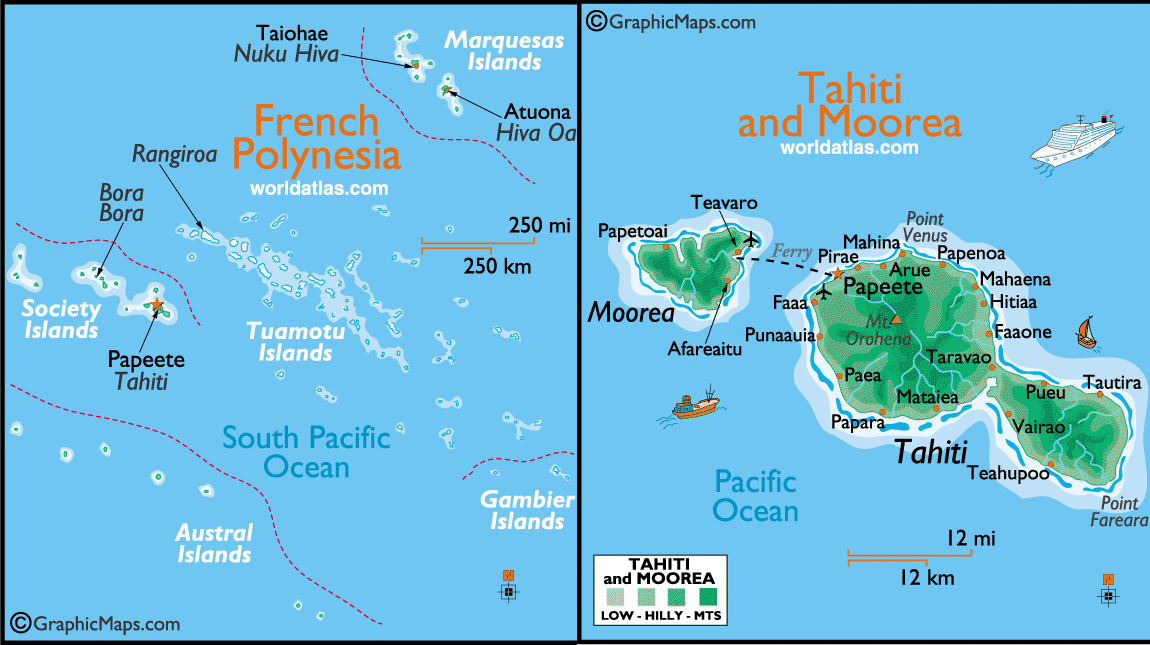 tahiti map 13 Tahiti Map