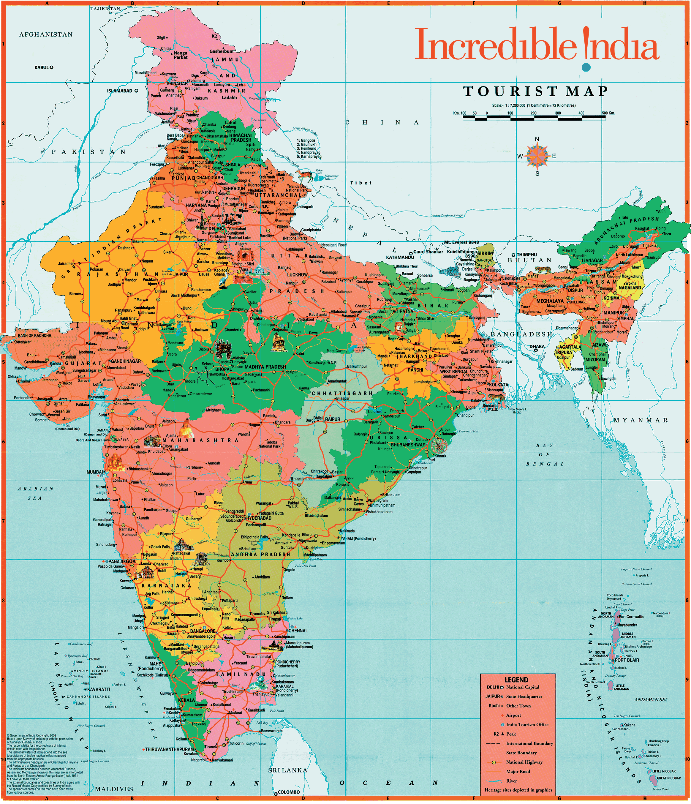 india tour map 6 India Tour Map