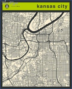 Kansas City Street Map - ToursMaps.com