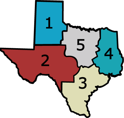 texas map zone 5 TEXAS MAP ZONE