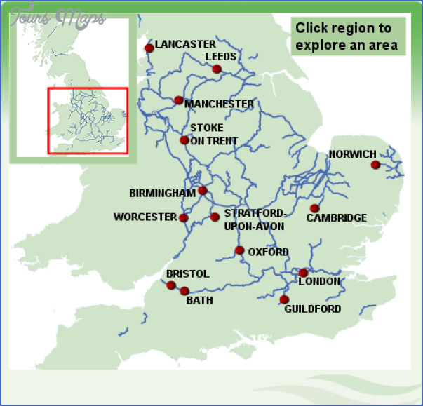 uk canal network map 6 Uk Canal Network Map
