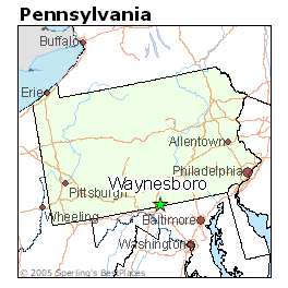 waynesboro pennsylvania map 14 Waynesboro, Pennsylvania Map