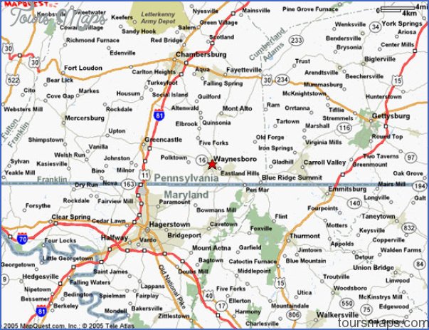 waynesboro pennsylvania map 17 Waynesboro, Pennsylvania Map